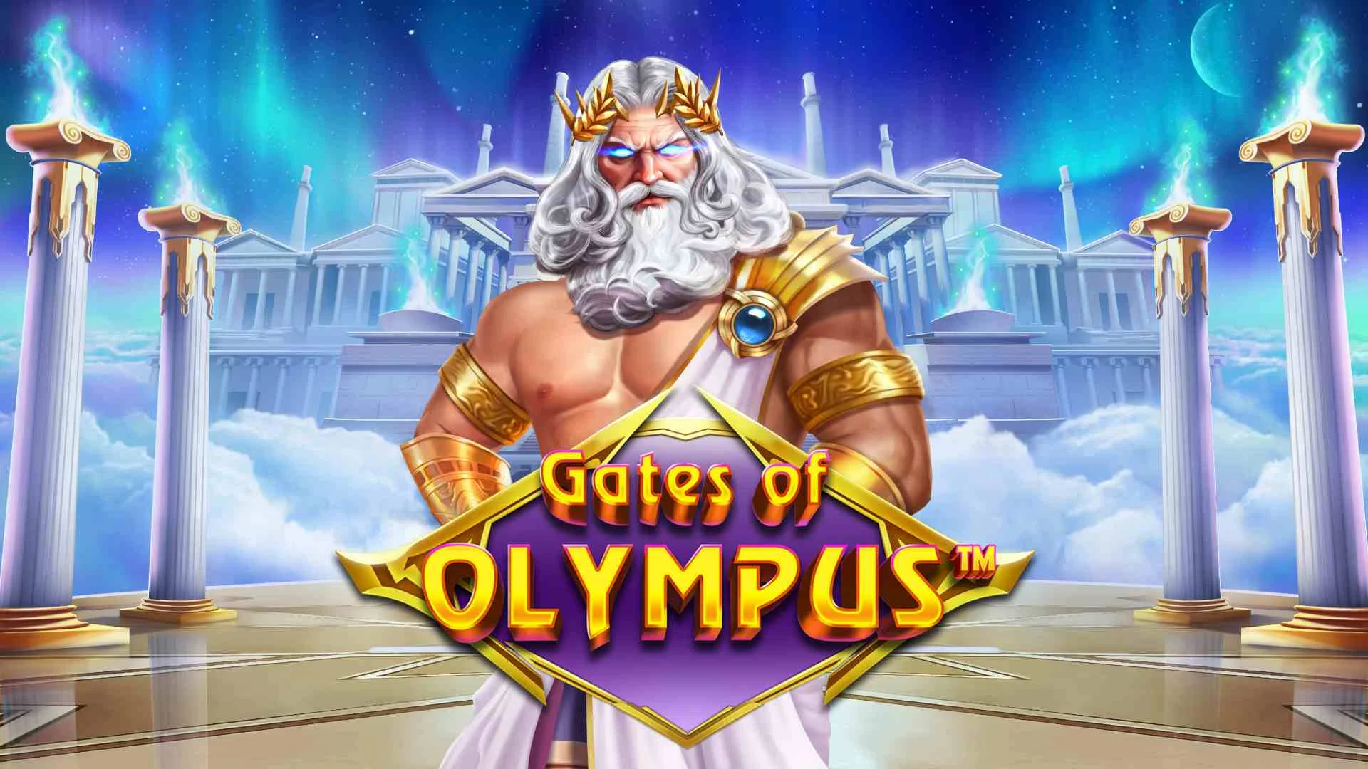 Gates of Olympus slot reels with gems and Zeus by Pragmatic Play
